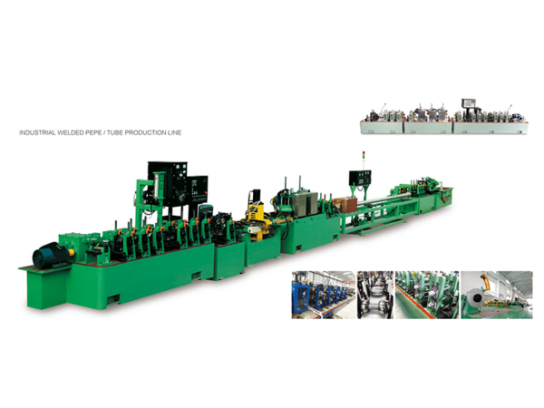 Industrial welded pipe production line