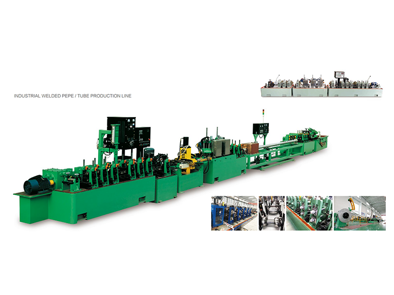 Industrial welded pipe production line